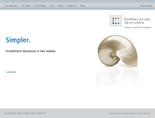 Tablet Screenshot of correlationvc.com